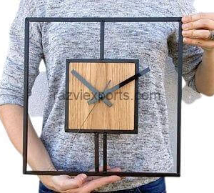 Capture Time in Rustic Elegance: Mango Wood Wall Clocks – Razvi Exports