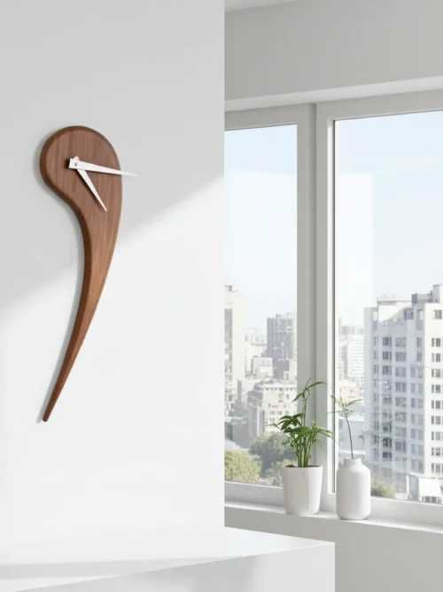Acacia Wood Wall Clock – 20×3 Inches Handmade Natural Wooden Wall Clock