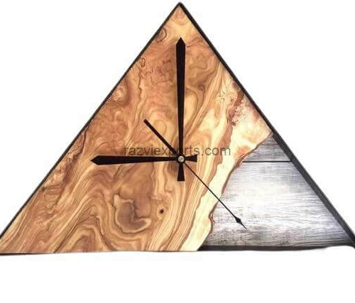 Timeless Elegance: Wooden Wall Clocks with Metal Frames – Razvi Exports