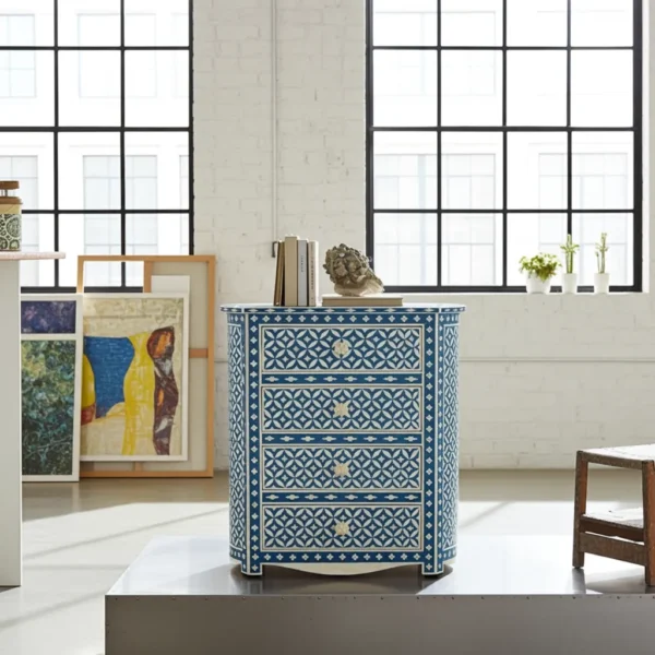 handmade bone inlay side drawers manufacturer in india