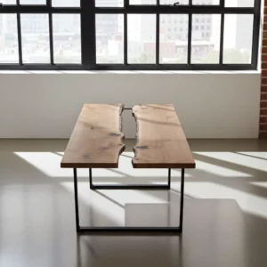 Luxury Handmade Wood and Epoxy Resin Dining Table by Razvi Exports 5 Modern resin river table made from solid acacia wood and premium epoxy