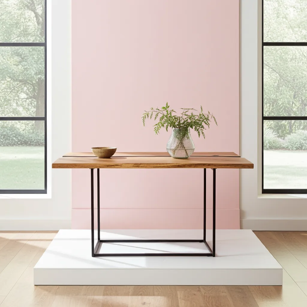 Luxury Handmade Wood and Epoxy Resin Dining Table by Razvi Exports 4 Contemporary live edge dining table with transparent epoxy resin center and smooth surface