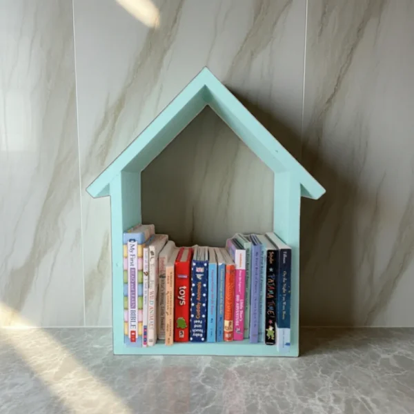 custom wood book shelf | manufacturer Razvi Exports