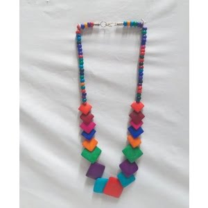 bone multi color necklace| Bone Necklace handmade 