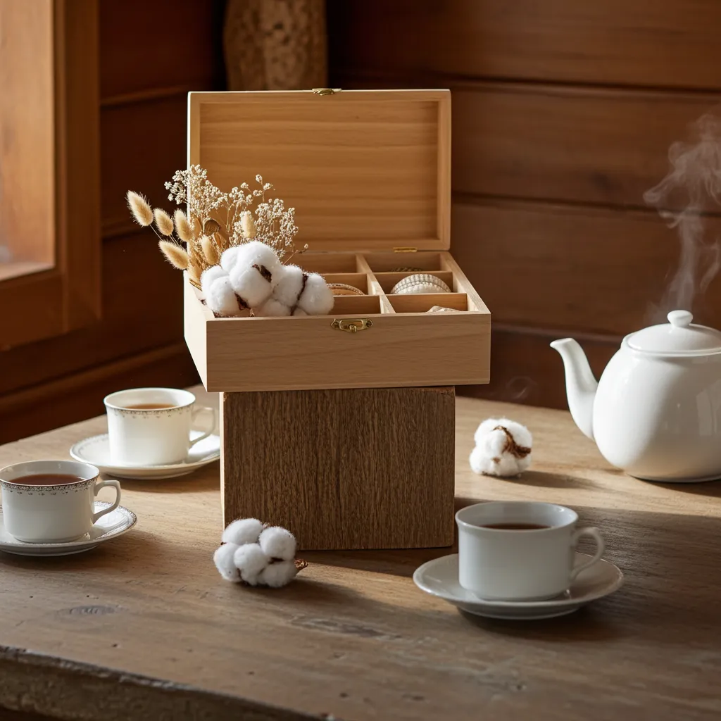 Decorative wooden jewellery box handmade by skilled artisans