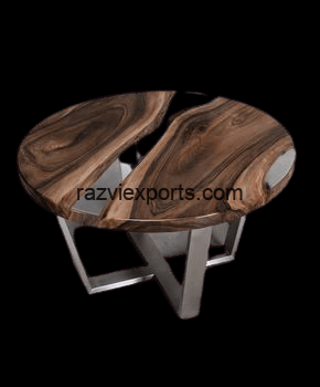 Captivating Round Epoxy Resin Tables Manufacturer- Razvi Exports