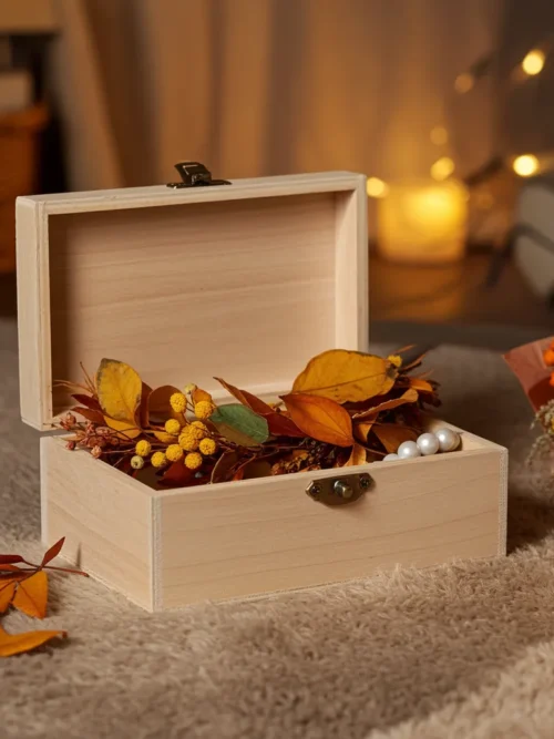 wooden box for storage
