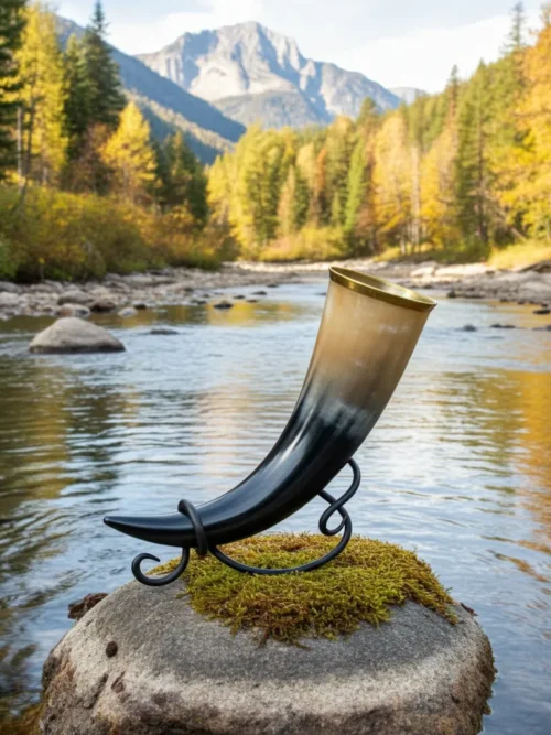 Wholesale The Viking Drinking Horn With Metal Stand