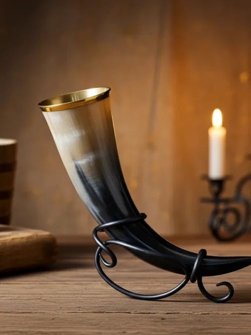 Wholesale The Viking Drinking Horn With Metal Stand