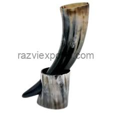 Wholesale Genuine Viking Drinking Horn With Stand- Razvi Exports