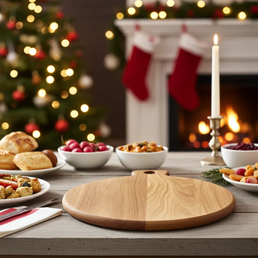 Heavy-duty 14x12 chopping block made from natural acacia wood