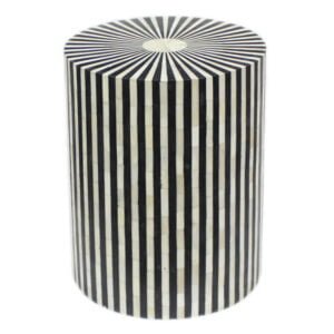 bone inlay lamp stool