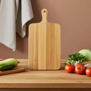 Handcrafted teak wooden chopping board in 15x8 inch size