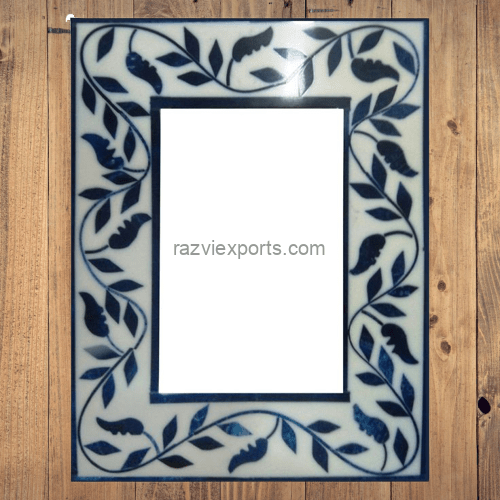 Floral New Design Bone Inlay Picture Frame Blue 18.2% 0ff