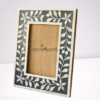 black and white bone inlay picture frame