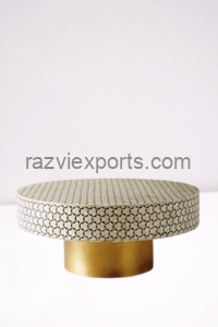 bone inlay round table