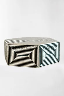 Octangle Bone Inlay Tables