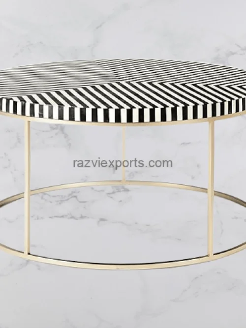 Metal Stand Bone Inaly Table