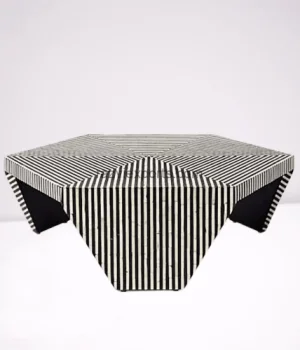Octangle Bone Inlay Coffee Table