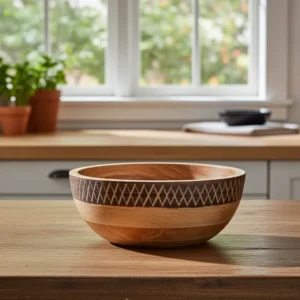 custom engraved wooden bowls mango wood customizable design