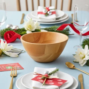 long wooden dough bowl 8x8x4 made from kiln dried mango wood