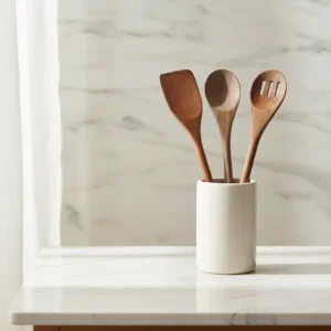 3 piece wooden spurtle set with big spoon spatula and fork