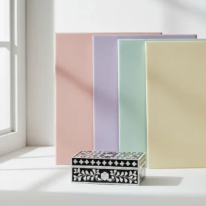 black and white traditional bone inlay box inspired by jaipur arabesque patterns