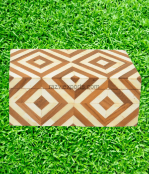 Geometric bone inlay box – Razvi Exports