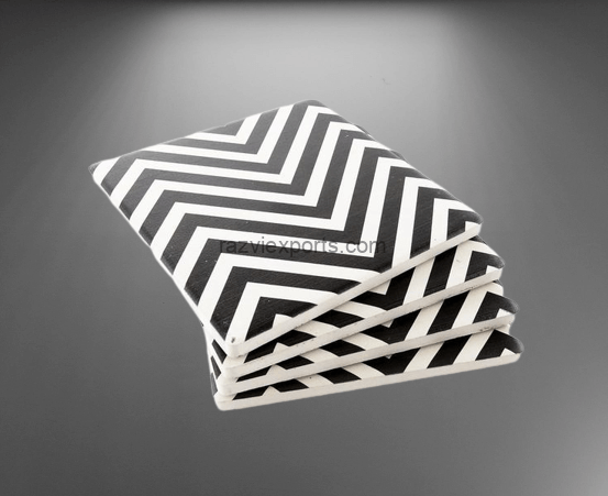 Square Bone Inlay Coaster Mat Manufacturer, Exporter in India