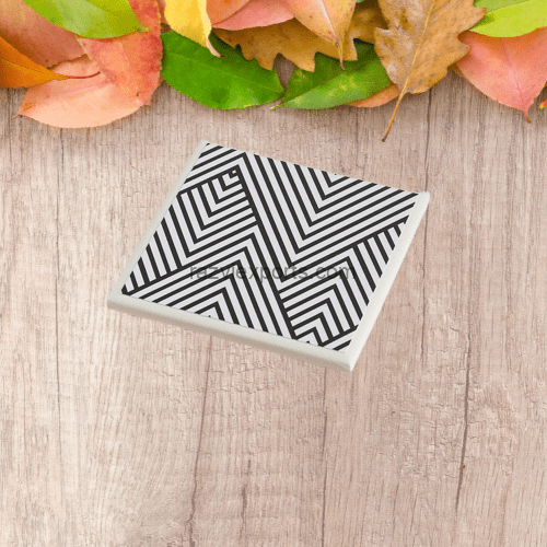 Buy New Geometric Bone Inlay Coaster