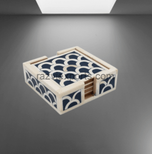 Bone and Mother of Pearl Inlay Products Catalouge 33 Bone Inlay Coasters set manufacturer