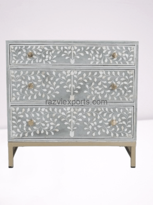 New Bone Inlay Floral Chest Of Drawers at The Best Price