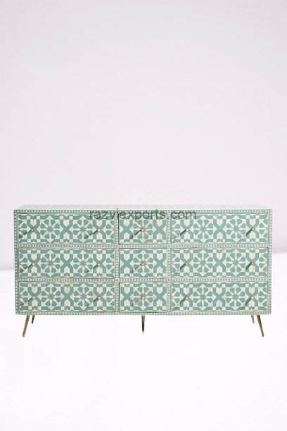 Buy Beautiful Floral Bone Inlay Dresser with Drawers