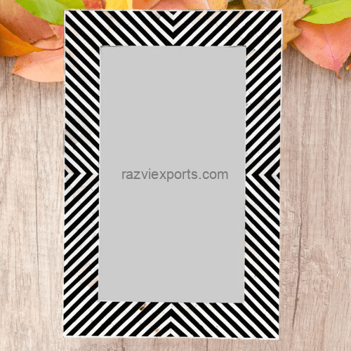 New Beautiful white black Bone Inlay Arctic Mirror  For Sale in 2022