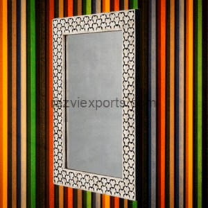 Geometric bone inlay wall mirror manufacturer