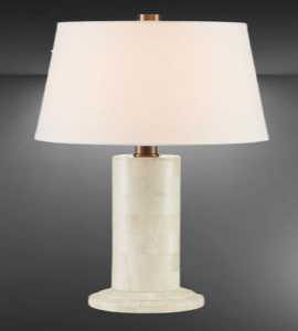 Beautiful Antique White Bone Inlay Lamp