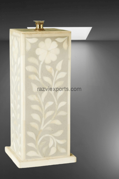 Beautiful Hand Made Bone Inlay Lamps Base