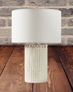 Bone Inlay Table Lamp