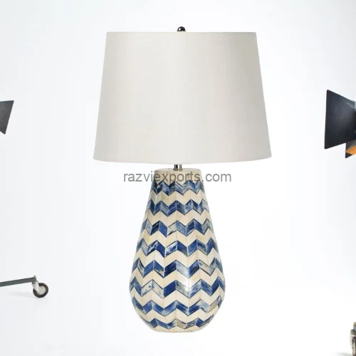 Bone Inlay Bone Inlay Side Lamps
