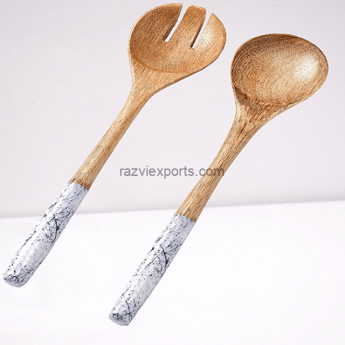 Best Quality wooden spoon and fork set enamel | Wooden cutlery set