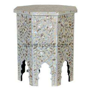Bone and Mother of Pearl Inlay Products Catalouge 8 Mother of pearl inlay rectangle table