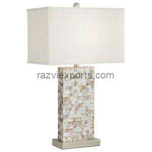 Mother of pearl inlay lamp