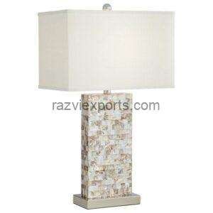 Mother of pearl inlay lamp