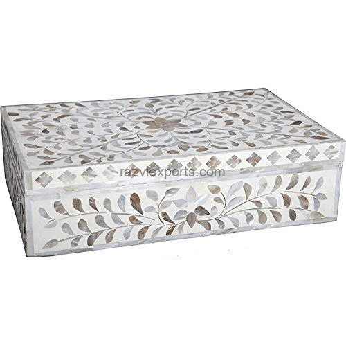 Mother of Pearl Boxes India Floral Design Box – Razvi Exports
