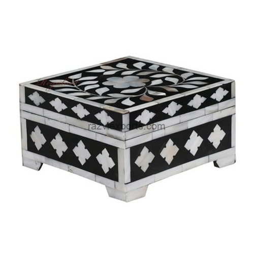 Antique Mother of Pearl Snuff Box- Razvi Exports