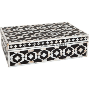 Mother of Pearl Inlay Boxes For Sale black