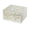 mother of pearl storage box WHITE