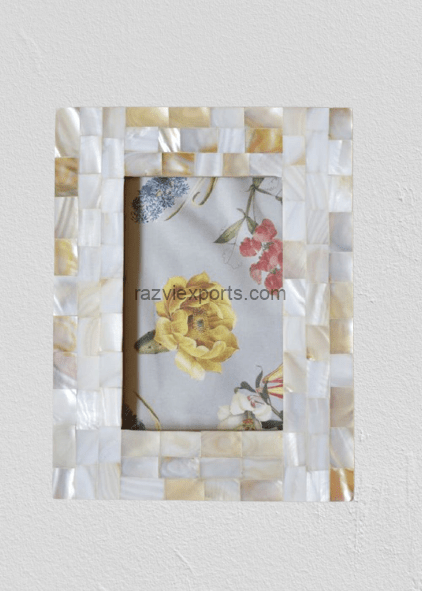 Mother of Pearl Frame 5x7 Cutomise- Razvi Exports 1 Mother of pearl frame