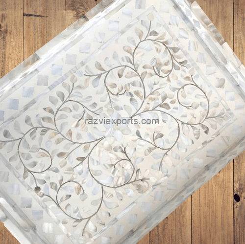 mother of pearl inlay tray