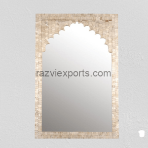 Mother of pearl inlay mirror